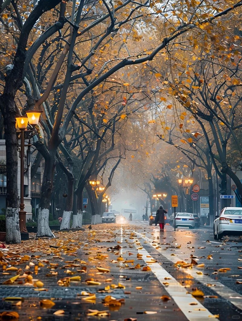 hình ảnh con đường mùa thu 2