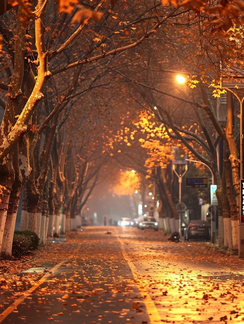 hình ảnh con đường mùa thu 3