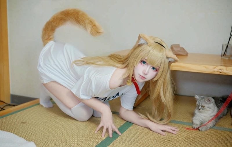 hình ảnh cosplay đuôi mèo 29