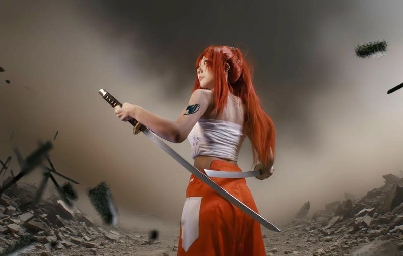 hình ảnh cosplay erza 1