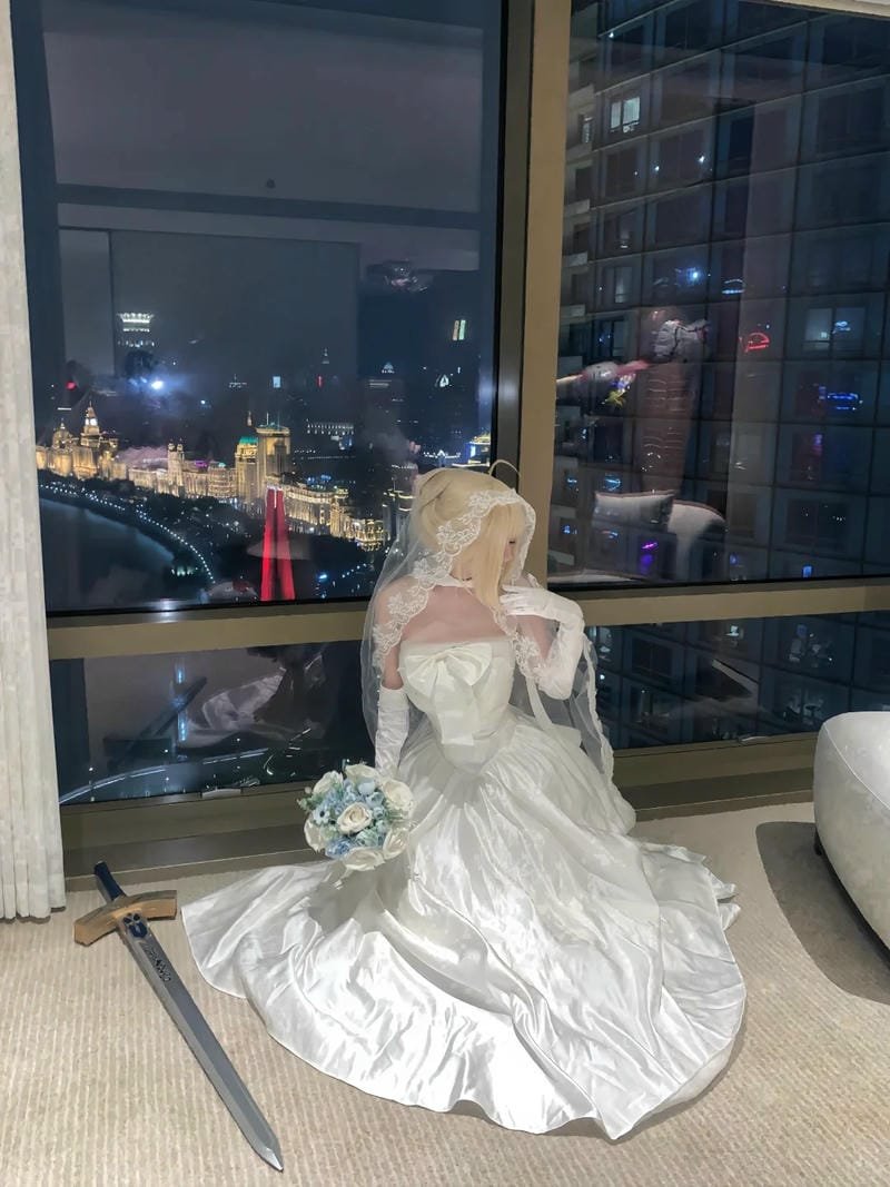 hình ảnh cosplay saber bride 1