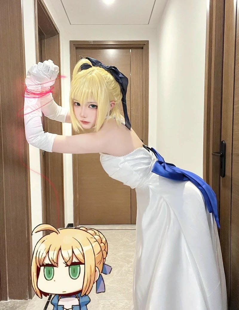 hình ảnh cosplay saber bride 13