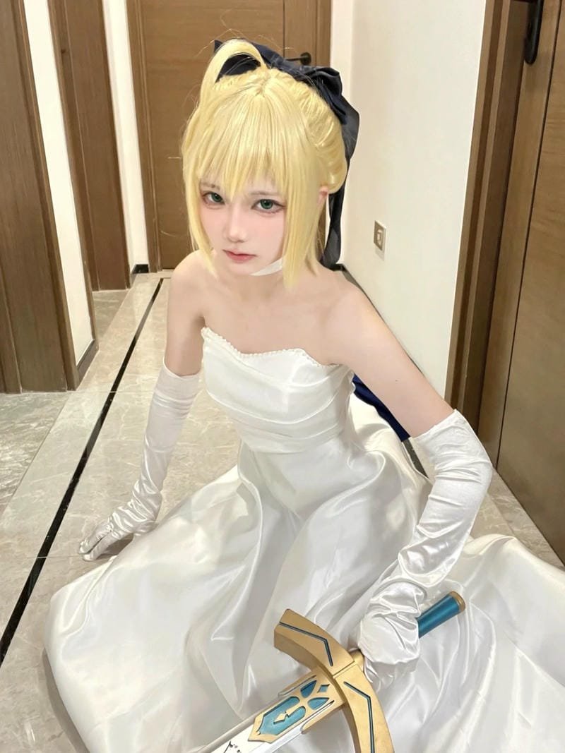 hình ảnh cosplay saber bride 14