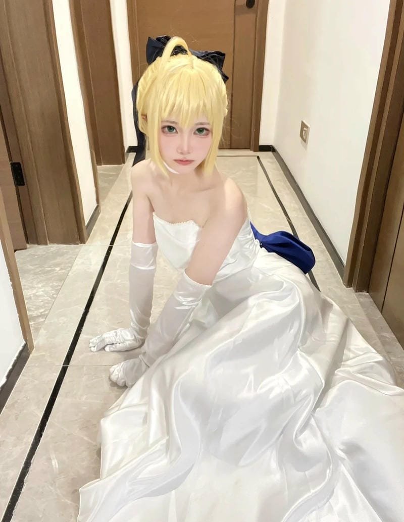 hình ảnh cosplay saber bride 15
