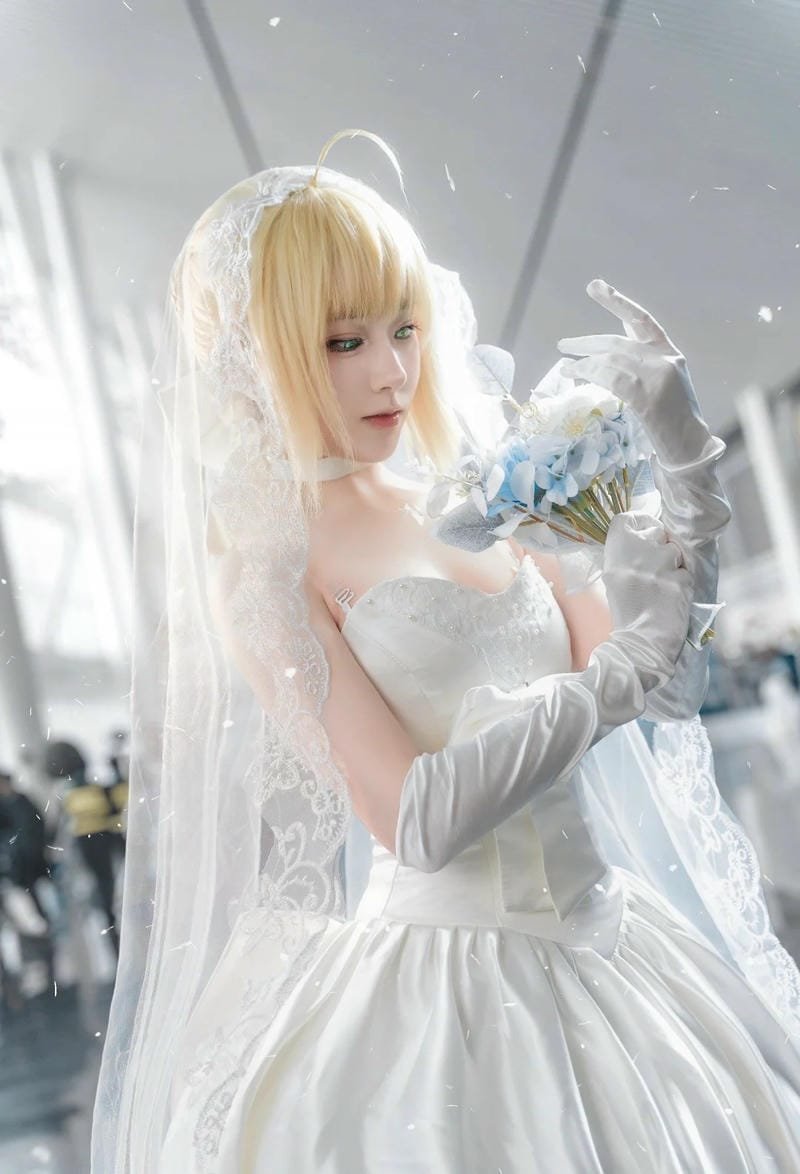 hình ảnh cosplay saber bride 17