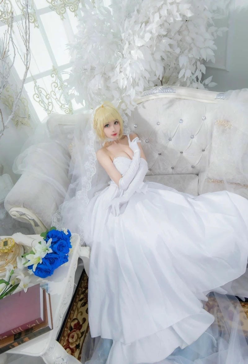 hình ảnh cosplay saber bride 20