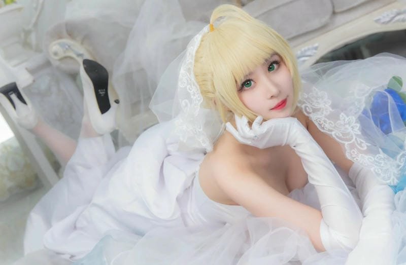 hình ảnh cosplay saber bride 23