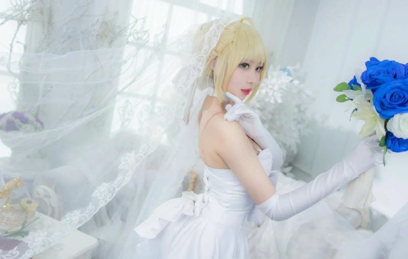 hình ảnh cosplay saber bride 24
