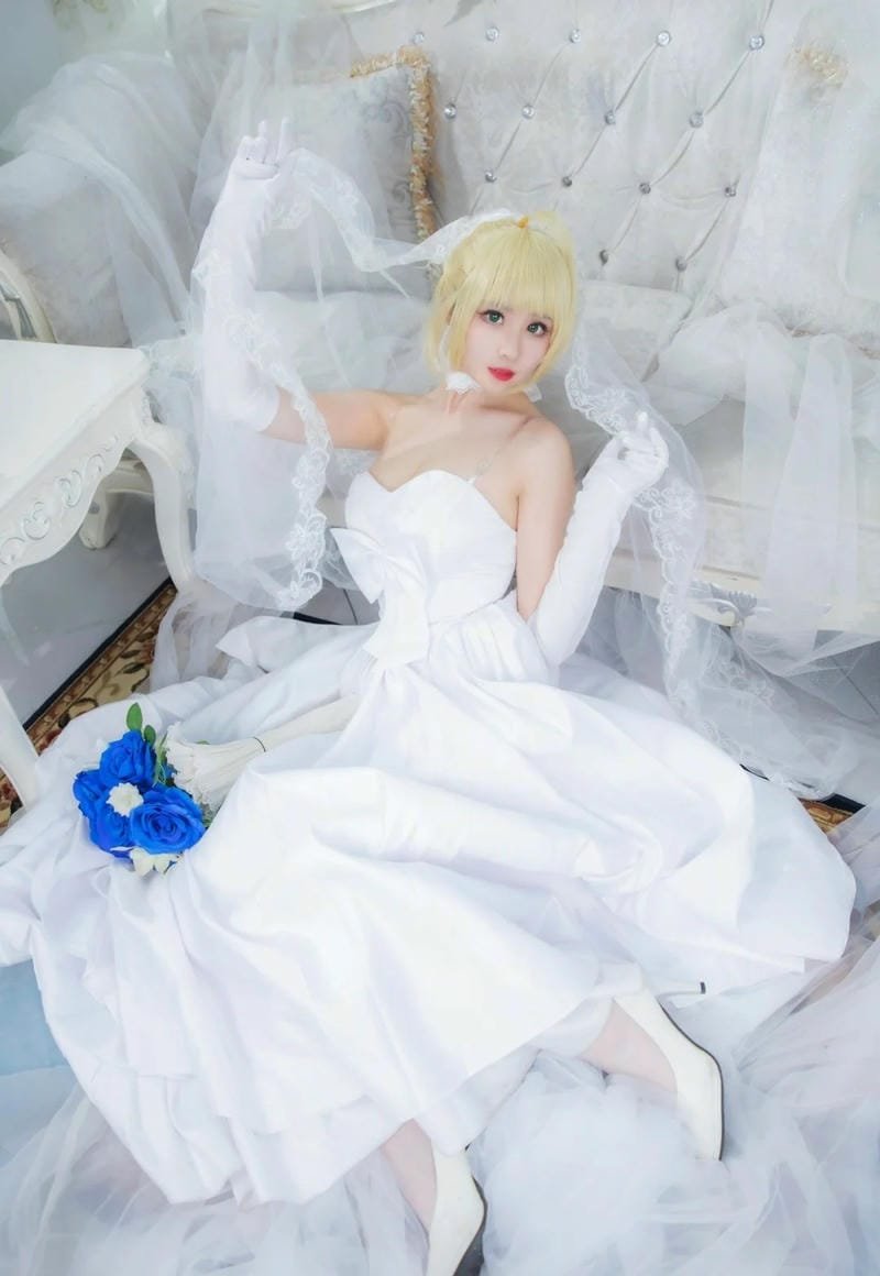 hình ảnh cosplay saber bride 26