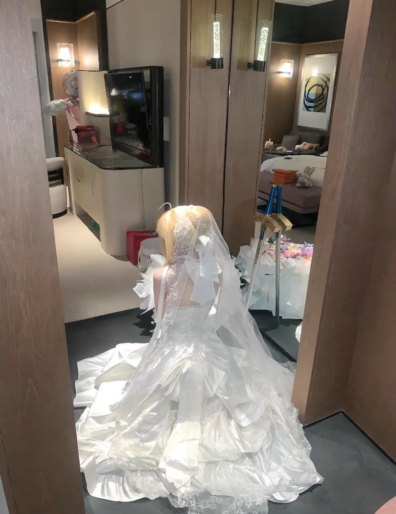 hình ảnh cosplay saber bride 4
