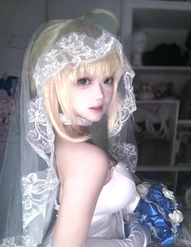 hình ảnh cosplay saber bride 5