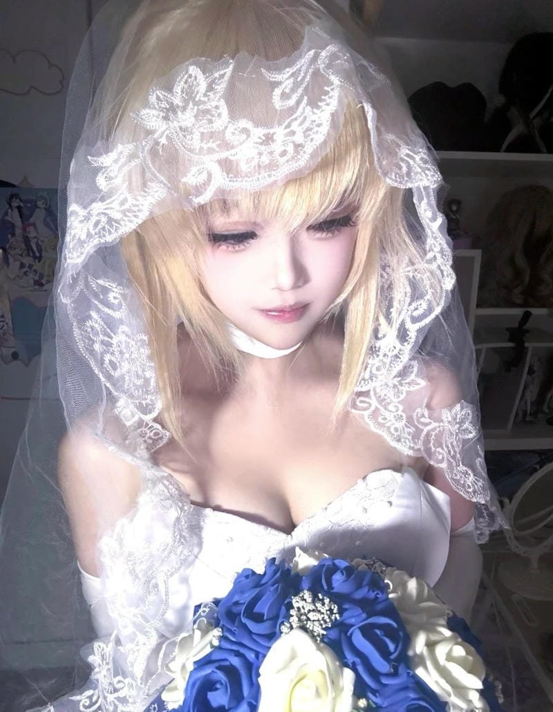 hình ảnh cosplay saber bride 6