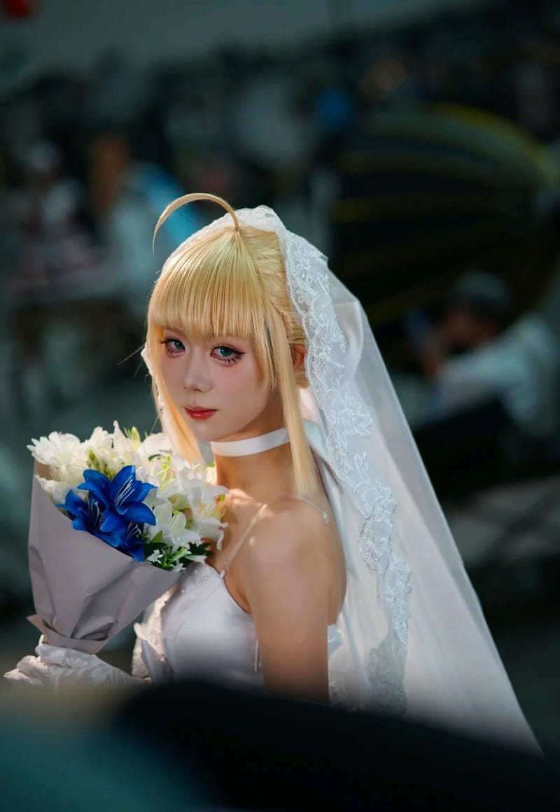 hình ảnh cosplay saber bride 9