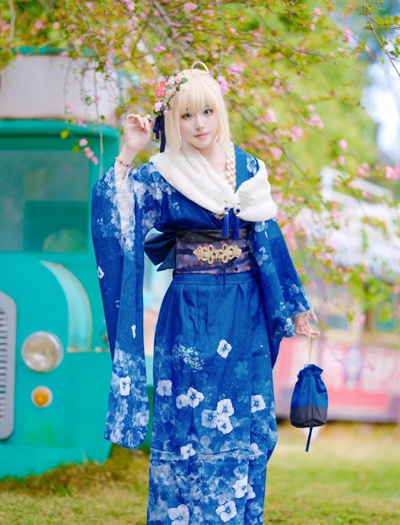 hình ảnh cosplay saber kimono 10