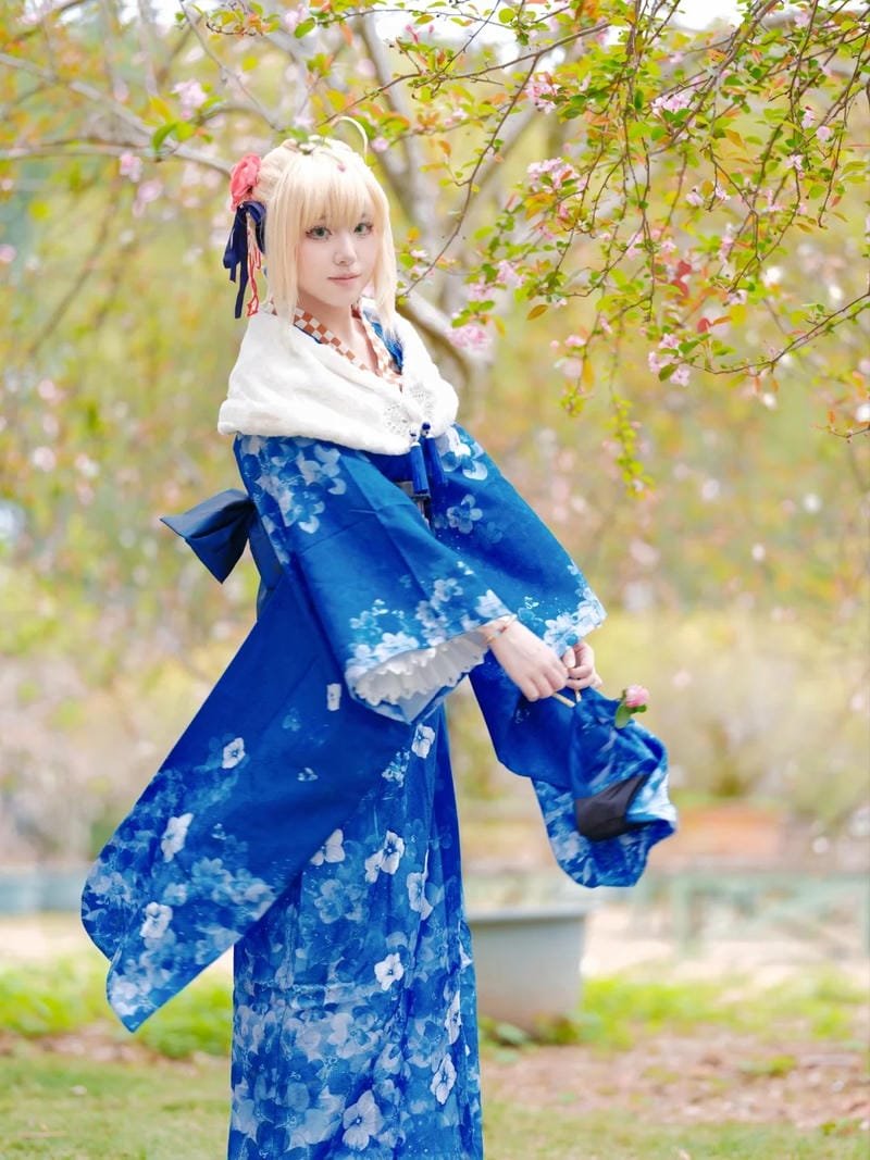 hình ảnh cosplay saber kimono 11
