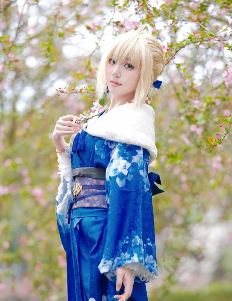 hình ảnh cosplay saber kimono 13