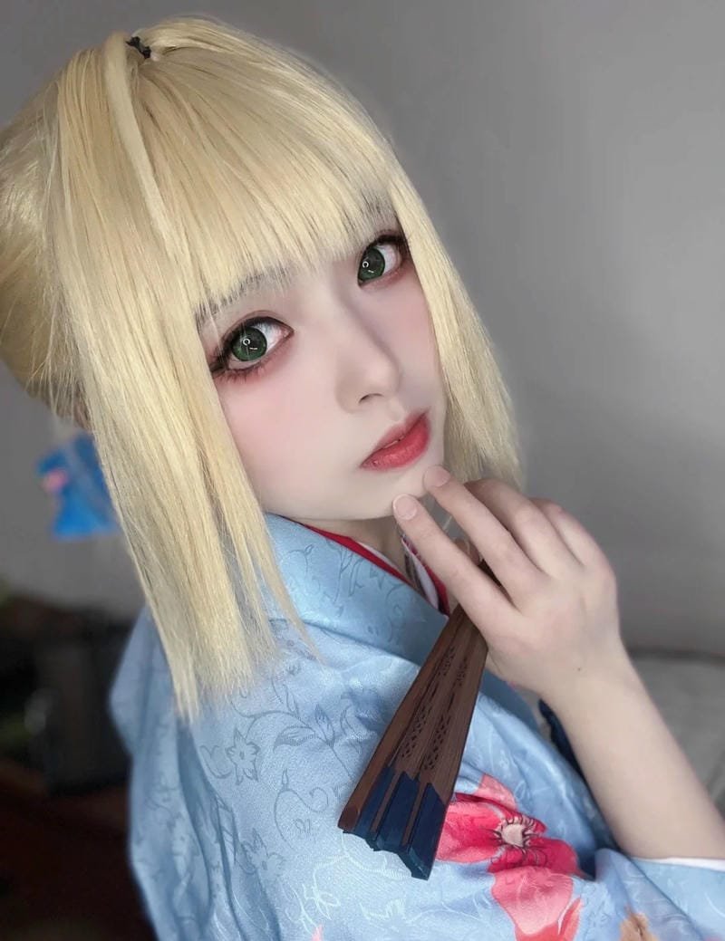 hình ảnh cosplay saber kimono 18