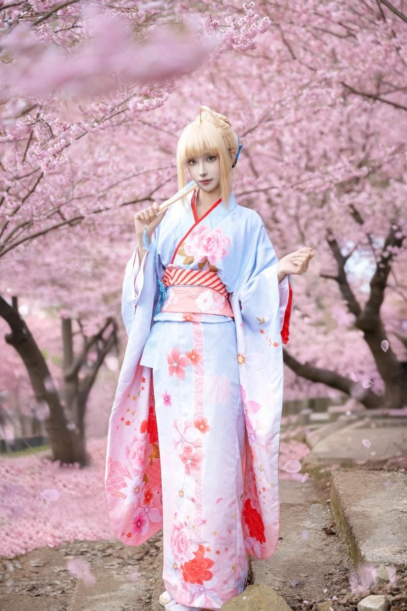 hình ảnh cosplay saber kimono 3