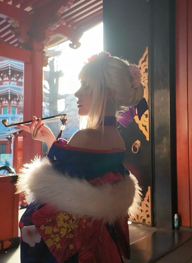 hình ảnh cosplay saber kimono 5