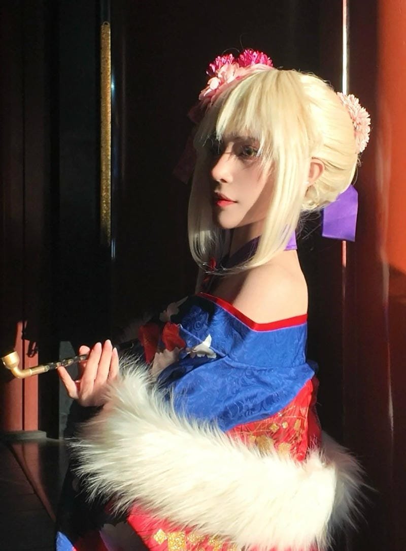 hình ảnh cosplay saber kimono 6