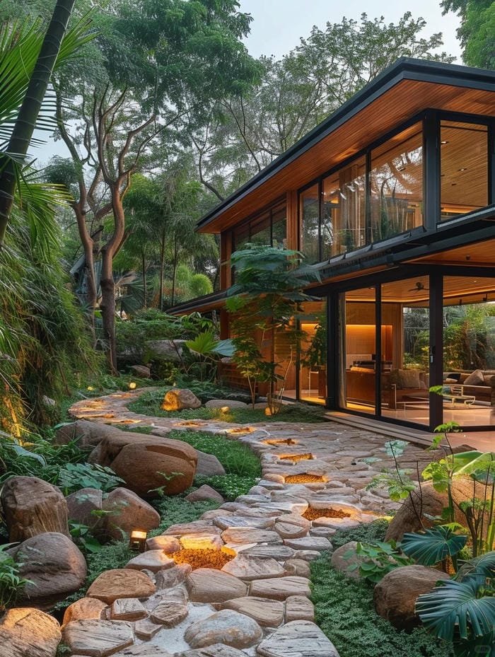 hình ảnh ngôi nhà trong rừng 15