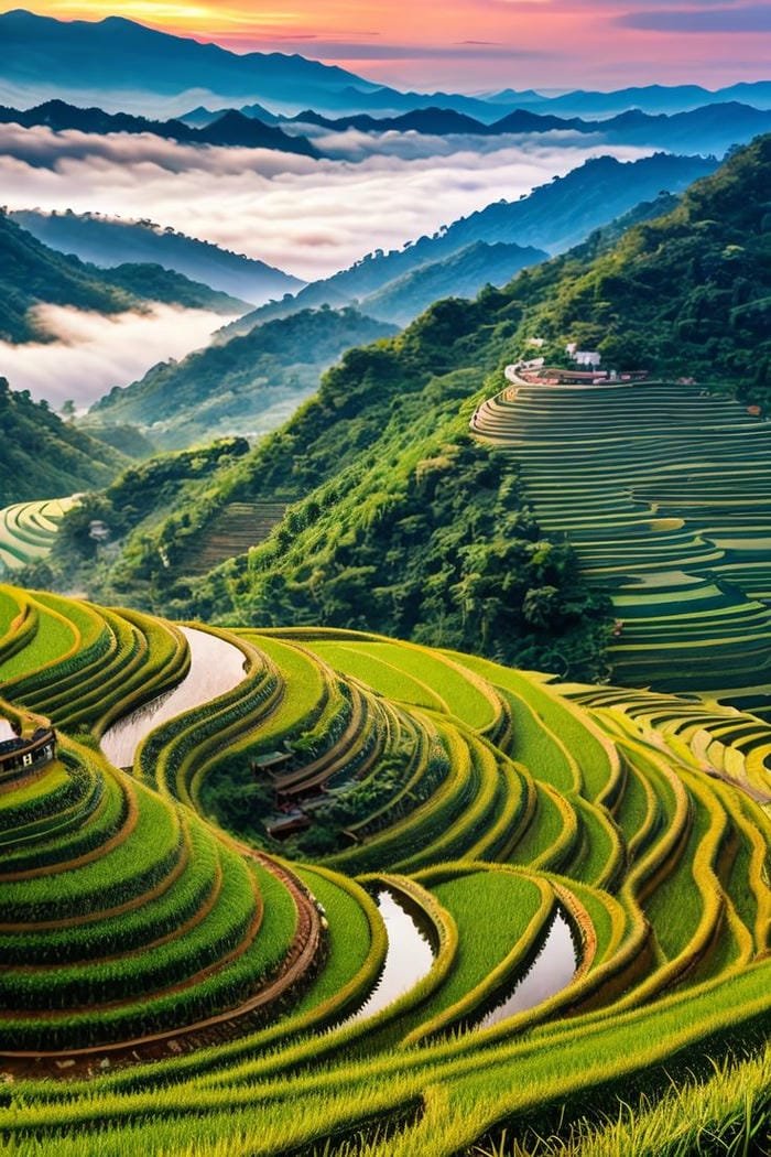 hình ảnh ruộng bậc thang Tây Bắc 7